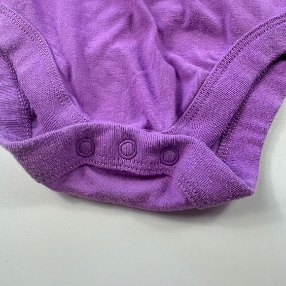 Garanimals Baby Girls 3D Floral Purple Onesie Body Suit 3-6 Months - Picture 4 of 10